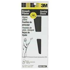 3M Drywall Sanding Sheet 99431NA 4 3/16″ × 11 1/4″ 150 Grit - Eagle Tool & Supply
