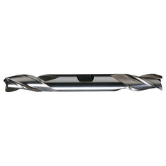 ‎1/8″ × 3/8″ × 3/8″ × 3-1/16″ RHS / RHC HSS HSS Double End 3-Flute Center Cutting Finishing End Mill - TiN