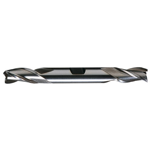 ‎3/4″ × 3/4″ × 1-5/8″ × 5-5/8″ RHS / RHC HSS HSS Double End 3-Flute Center Cutting Finishing End Mill - Bright