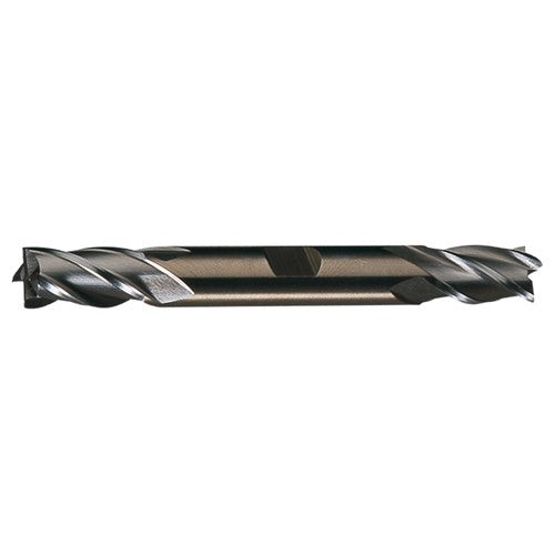‎11/16″ × 3/4″ × 1-5/8″ × 5-5/8″ RHS / RHC HSS-CO 8% (M42) Cobalt Double End 4-Flute Center Cutting Finishing End Mill - TiCN - Exact Industrial Supply