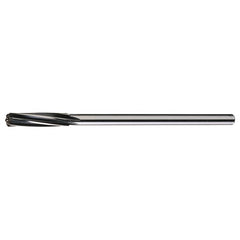 9/32 RHS / RHC HSS Straight Shank Spiral Flute Reamer - Bright - Exact Industrial Supply