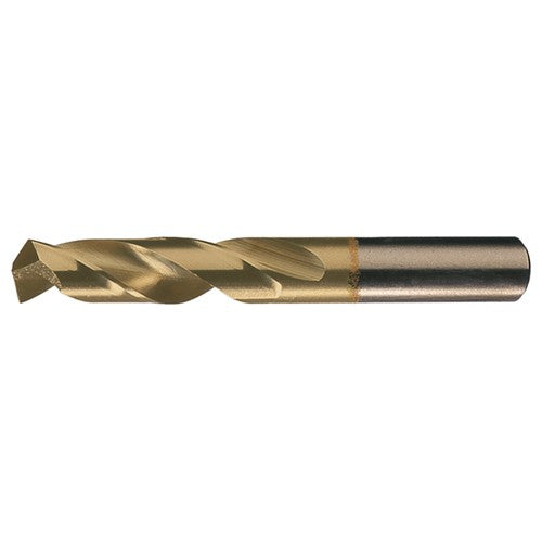 5/16 RHS / RHC HSS-CO 8% (M42) 135 Degree Split Point Heavy Duty Cobalt Screw Machine Drill - TiN - Exact Industrial Supply