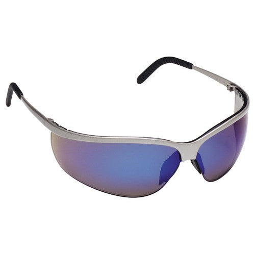 ‎3M Metaliks Sport Protective Eyewear. 11540-10000-20 Blue Mirror Lens Nickel Frame - Eagle Tool & Supply