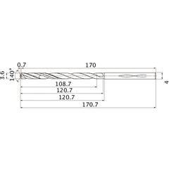 MHS0360L120B CARB DRILL
