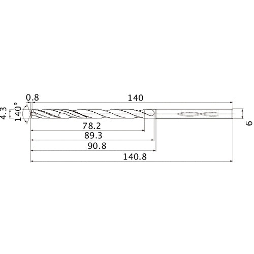 MHS0430L090B CARB DRILL