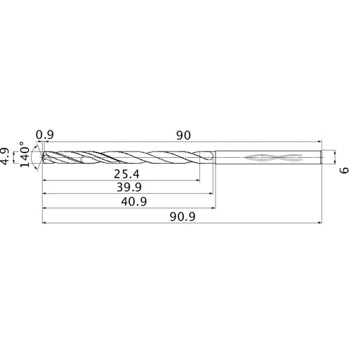 MHS0490L040B CARB DRILL