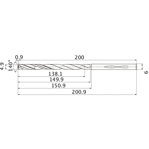 MHS0490L150B CARB DRILL