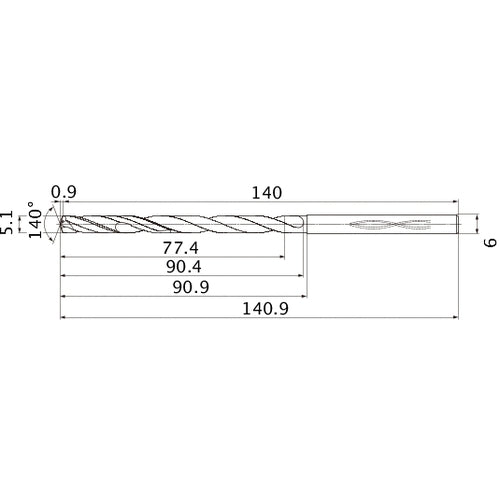 MHS0510L090B CARB DRILL