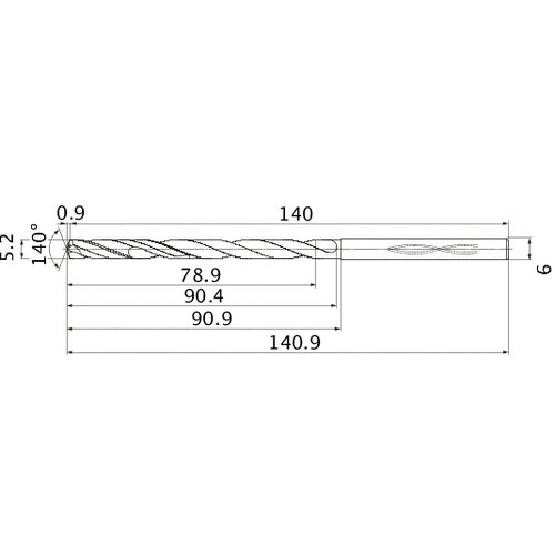 MHS0520L090B CARB DRILL