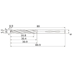 MHS0530L030B CARB DRILL
