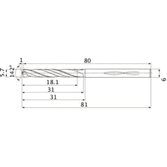 MHS0570L030B CARB DRILL