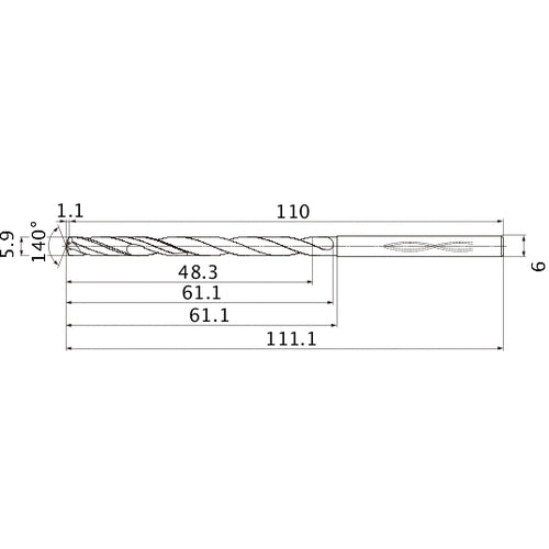 MHS0590L060B CARB DRILL