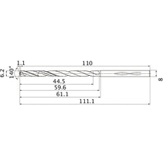 MHS0620L060B CARB DRILL