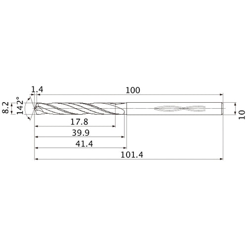 MHS0820L040B CARB DRILL