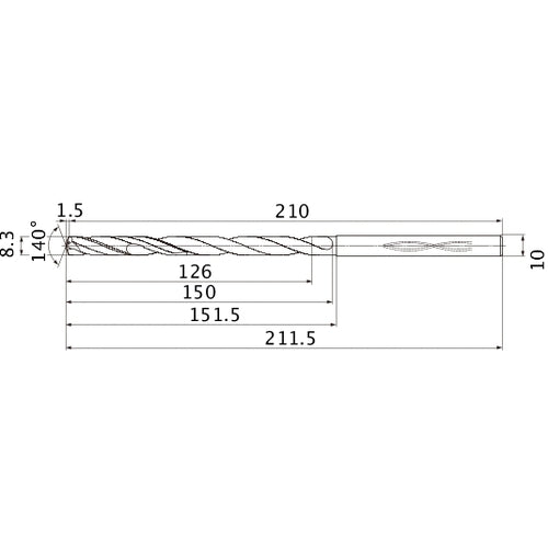 MHS0830L150B CARB DRILL