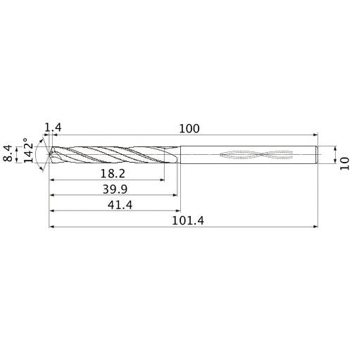 MHS0840L040B CARB DRILL