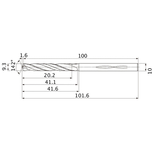 MHS0930L040B CARB DRILL