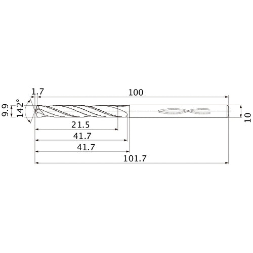 MHS0990L040B CARB DRILL