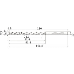 MHS0990L090B CARB DRILL