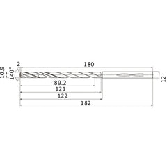 MHS1090L120B CARB DRILL