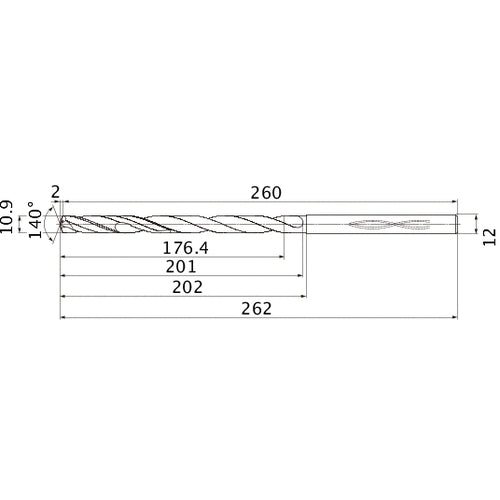 MHS1090L200B CARB DRILL