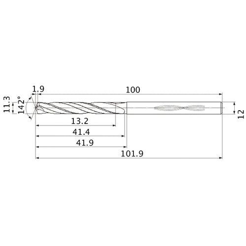 MHS1130L040B CARB DRILL