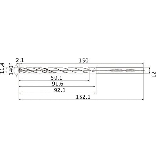 MHS1140L090B CARB DRILL