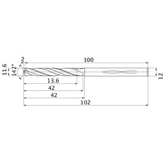 MHS1160L040B CARB DRILL