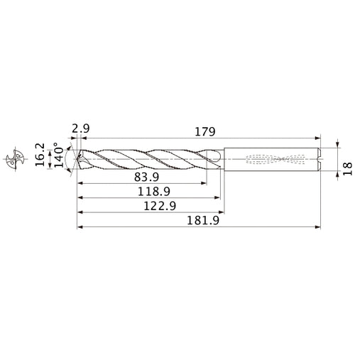 MMS1620X5DB CARB DRILL