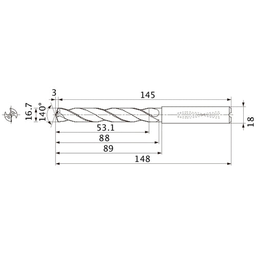 MMS1670X3DB CARB DRILL