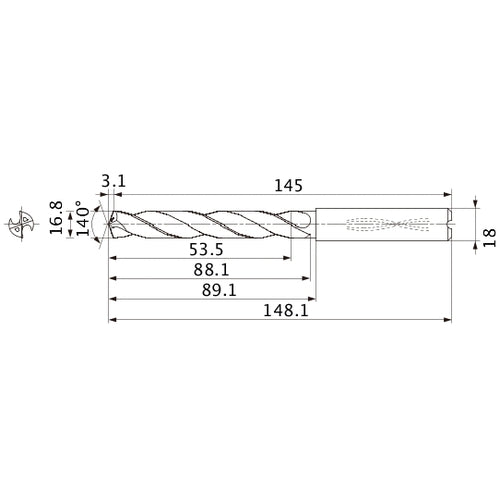 MMS1680X3DB CARB DRILL