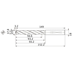 MMS1780X3DB CARB DRILL