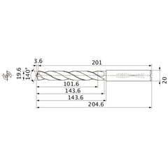 MMS1960X5DB CARB DRILL