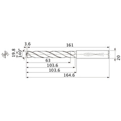 MMS1980X3DB CARB DRILL