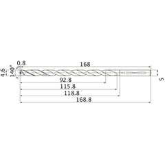 MNS0460X20DB CARB DRILL