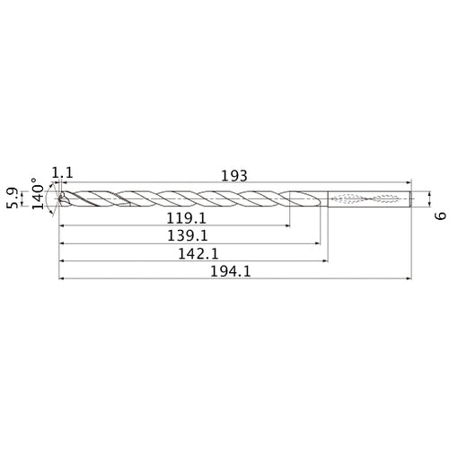 MNS0590X20DB CARB DRILL