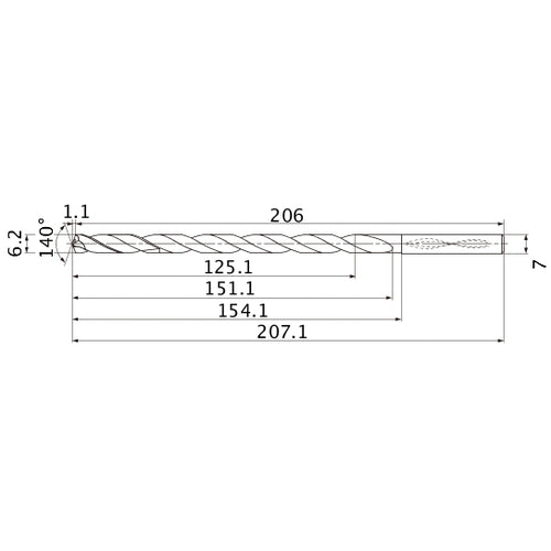 MNS0620X20DB CARB DRILL