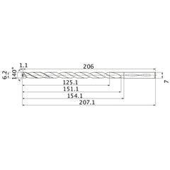 MNS0620X20DB CARB DRILL