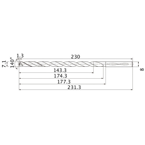 MNS0710X20DB CARB DRILL