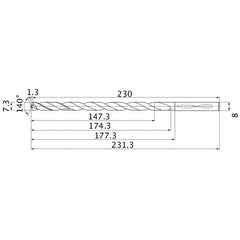 MNS0730X20DB CARB DRILL