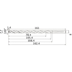 MNS0770X10DB CARB DRILL