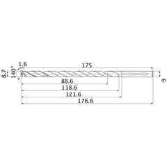 MNS0870X10DB CARB DRILL