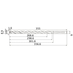 MNS0890X30DB CARB DRILL