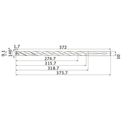 MNS0910X30DB CARB DRILL