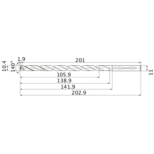 MNS1040X10DB CARB DRILL