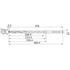 MVS1320X20S140 CARB DRILL