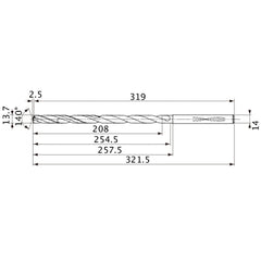 MVS1370X15S140 CARB DRILL