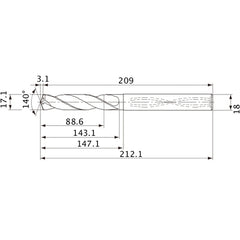 MVS1710X05S180 CARB DRILL