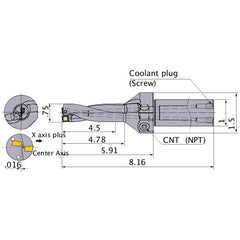 MVX0750X6C100 INDEXABLE DRILL