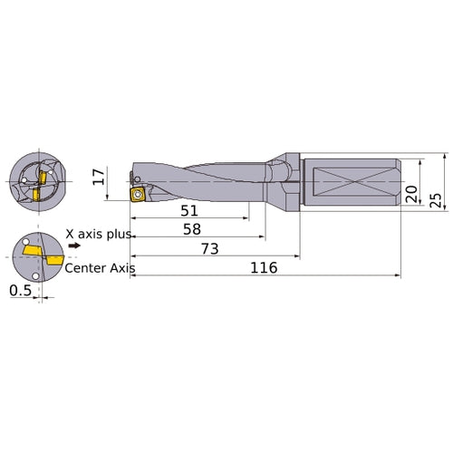 MVX1700X3F20 INDX DRILL